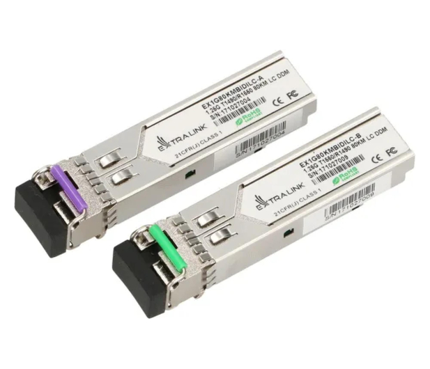 ExtraLink SFP 1.25G WDM  jednomodowy 80km LC PARA - 1542998 - zdjęcie